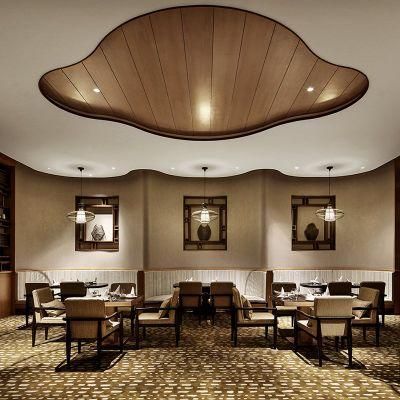 Hotel Seating Modern Restaurant Sofa Dining Room Solid Wood Furniture