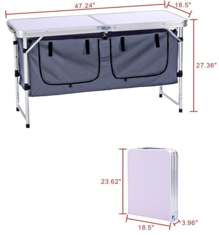 Modern Design Portable Folding Camping Folding Aluminium Table