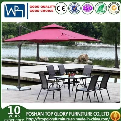 PE Rattan Garden Table Dining Chair Set Outdoor Furniture