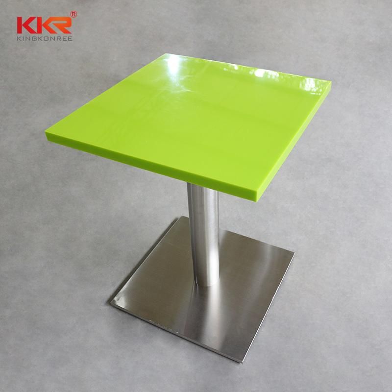 Hospital Anti Fungal Pure Color Stone Solid Surface Table