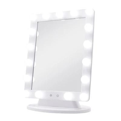 Makeup LED Mirror Hollywood Style Vanity Lighted 17 PCS Bulbs