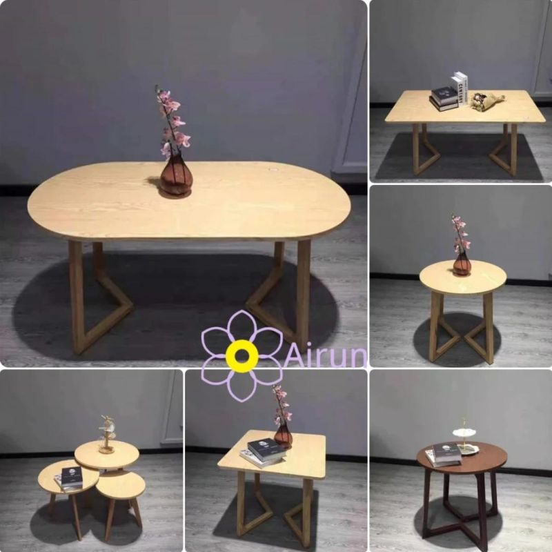 Modern Design Living Room Wooden Coffee Tea Table Side Table Dining Table Oval Table Round Table