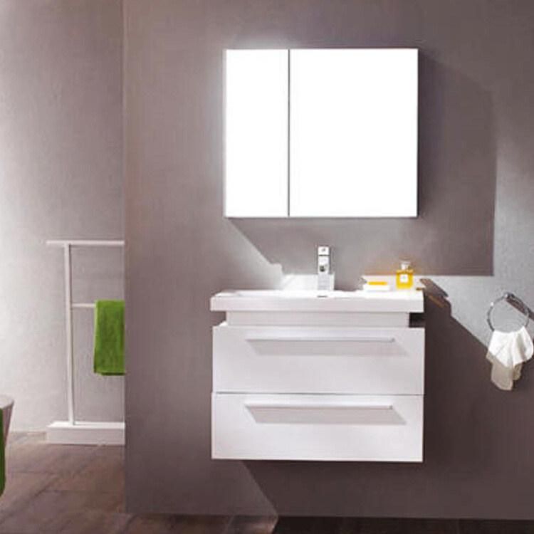 Modern Hotel Waterproof White Bathroom Cabinet Wooden Home Furniture Bathroom Vanity