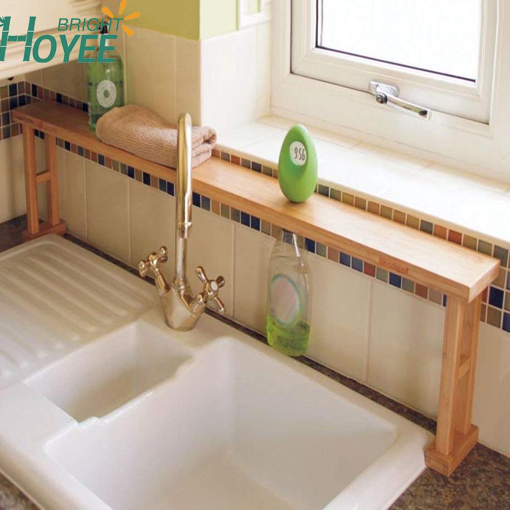 Bamboo Multifunctional Rack for Kitchen Bathroom