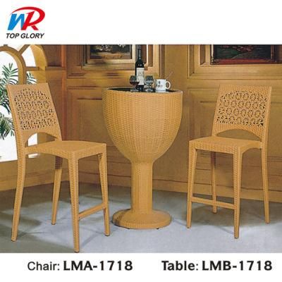 Metal Rattan Dining Restaurant Furniture Garden Bar Chairs