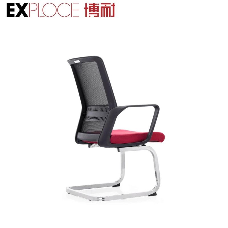 Modern Heavy Duty Boardroom Short Low Back Office Ergonomic Conference Task Guest Metal Visitor Chair Low Price Furniture