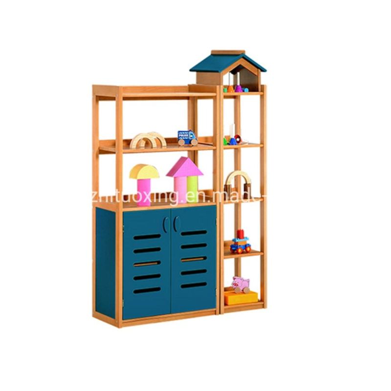 Combination Display Rack for Kindergarten, Day Care Furniture Kid Rack, School Furniture Children Wooden Rack, Playroom Furniture Toy Storage Rack