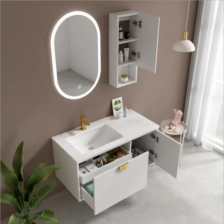 Rock Board Bathroom Cabinet Modern Light Luxury