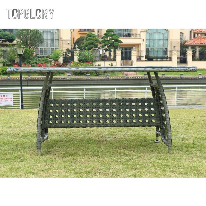 Chinese Factory Wholesale Price New Arrival Outdoor Imitation Rattan Table