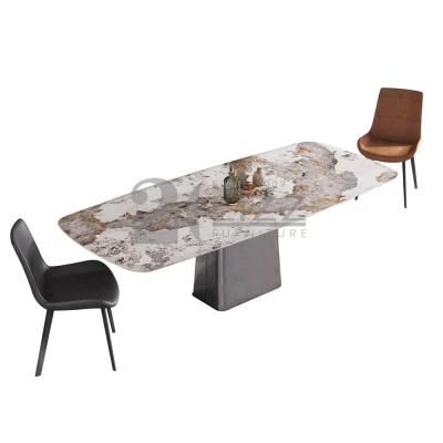 China Home Furniture Wholesale Price Italian Modern Design Dining Room Rectangular Luxury Dining Table