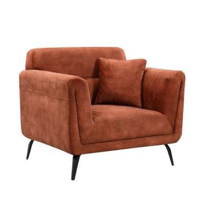 Nova Jssa027 Maroon Colour Single Sofa Living Room Furniture