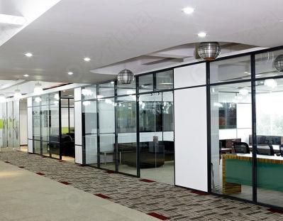 Eco-Friendly Glass Partition Best Price Office Partition Factory Seller Stainless Steel Flutted Glass Partition