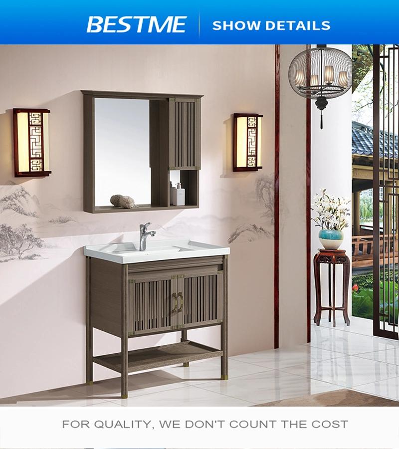 Modern Bathroom Ceramic Basin Vanity Cabinet Furniture by-P4086-70