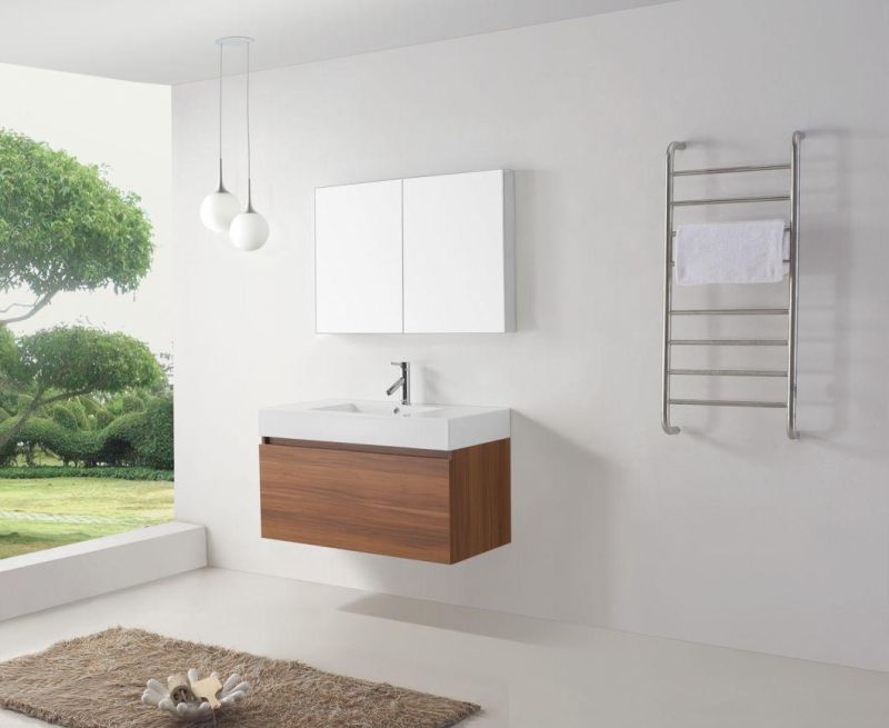 Simple High Quality Solid Wood Wall Hanging Bathroom Cabinet