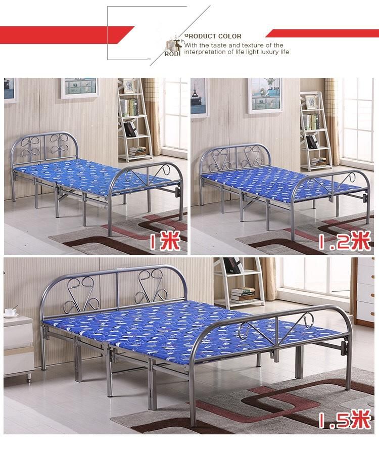 Modern Metal Frame Steel Folding Single Foldable Bed