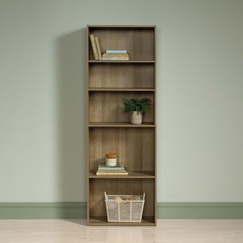 5-Shelf Bookcase Cinnamon Cherry Finish