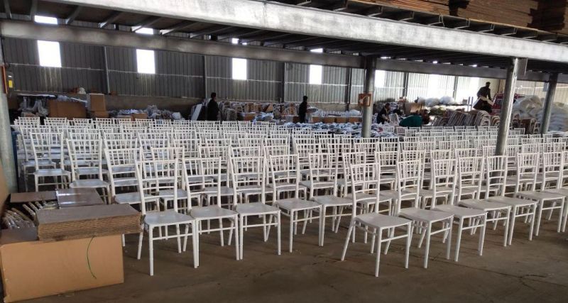 Modern PP White Resin Outdoor Wedding Bamboo Chair