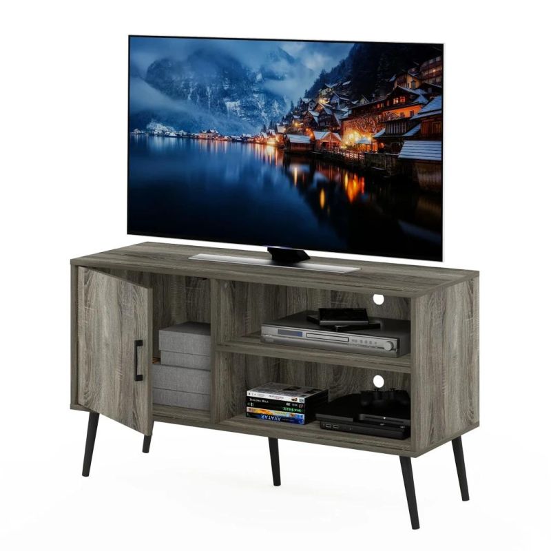 Style TV Stand with Wooden Leg