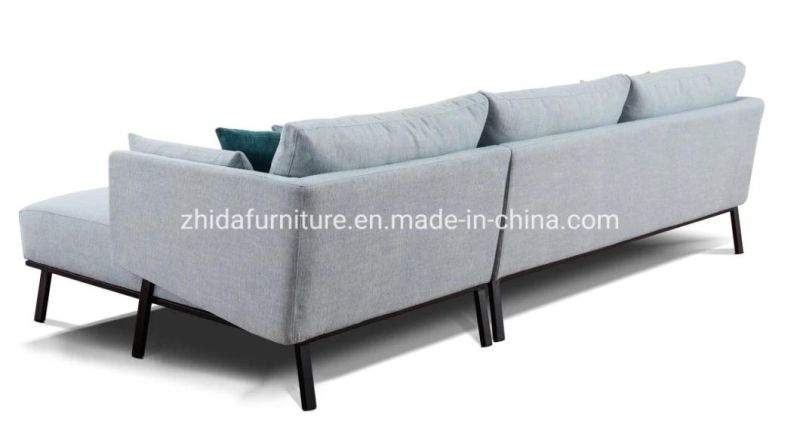 L Shape Small Size Home Living Room Sofa Bedroom Sofa