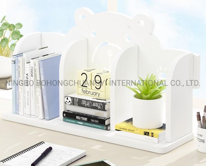 Customized Wooden Desk Organizer Bookcase Bookshelf