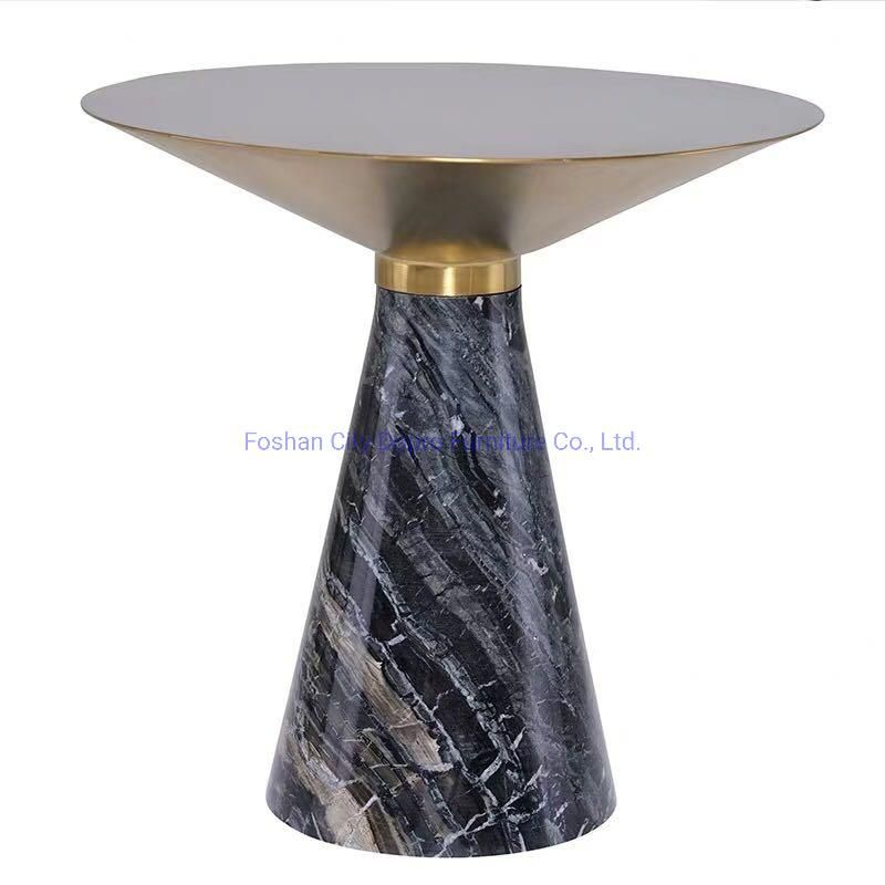 Multi-Styles Little Coffee Table Gold Marble Top