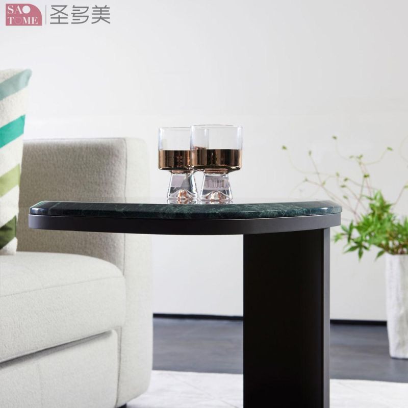 Modern Home Living Room Metal Frame Marble Coffee Table