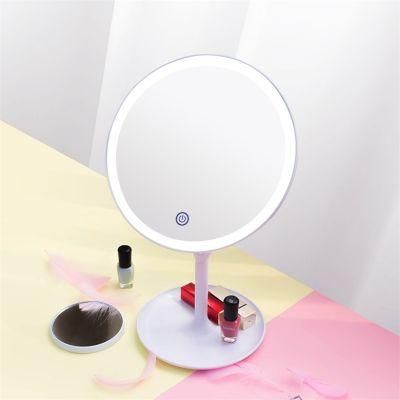 High Definition Desktop Dimmable Brightness LED Makeup Mirror with Touch Sensor