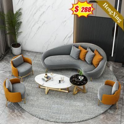 Luxury Modern Design Living Room Home Furniture Single Three Seat Sofas Set Office PU Leather Velvet Sofa