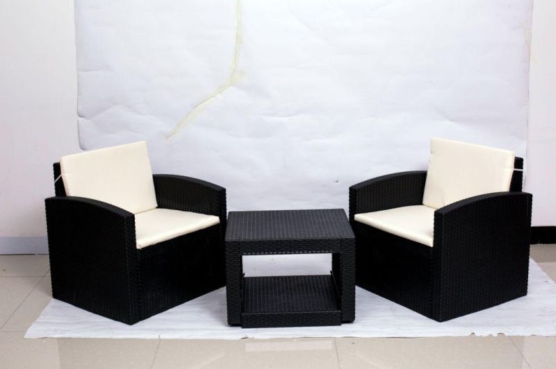 Rattan Pattern Plastic Polythene Injection Sofa Home Used Sofa in Modern Furniture Outdoor Furniture Living Room Garden Camping Leisure Sofa Sets