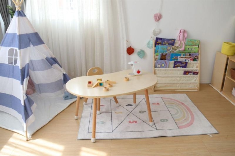 Environmental Solid Wood Children Table and Chair Set Kindergarten Furniture for Baby Room Decoration