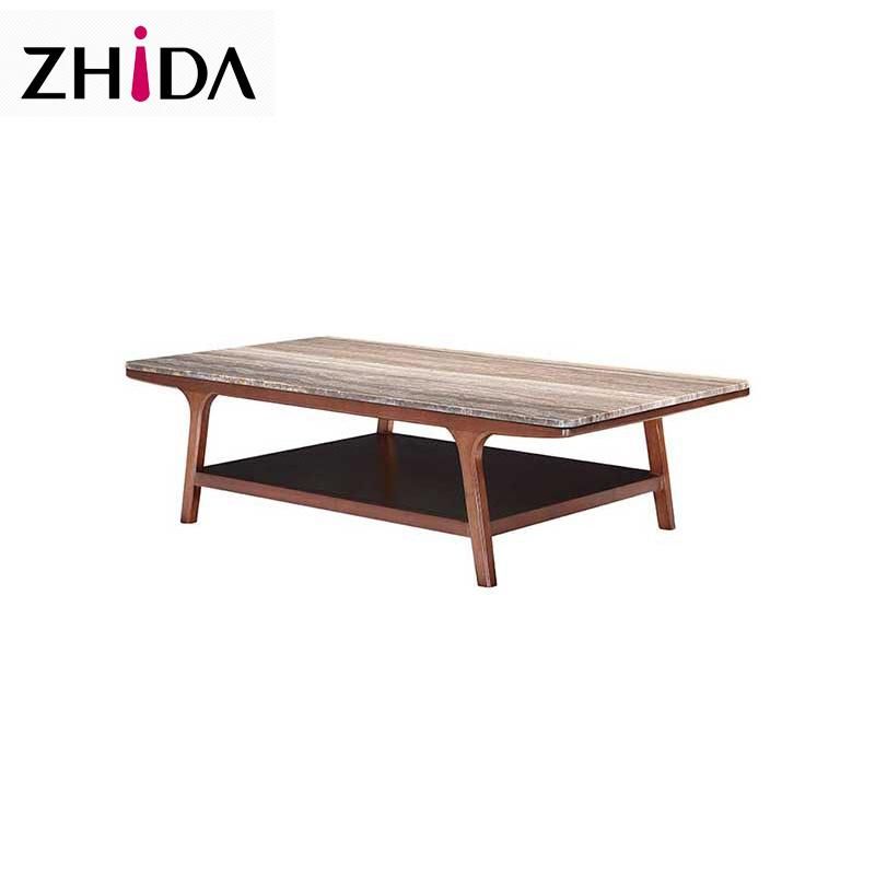 Best Seller Modern Square Central Marble Top Coffee Table