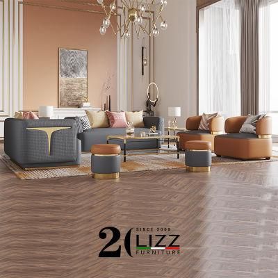 Sofa Modern Sofa Set Home Furniture Lizz Furniture Metal Velvet Sofa Set