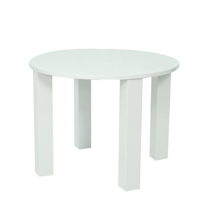 Nordic Kitchen Restaurant Hotel Apartment Furniture White Modern Round MDF High Gloss Dining Table