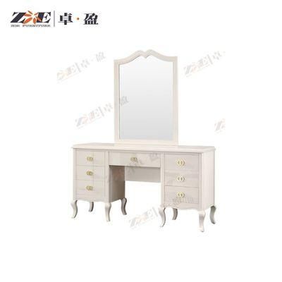 Modern Wooden Dressing Table with Mirror for Home