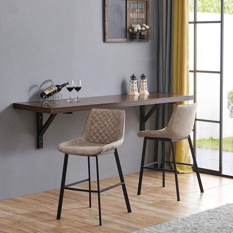 Wholesale Modern Bar Furniture High Stool PU Leather Bar Chair