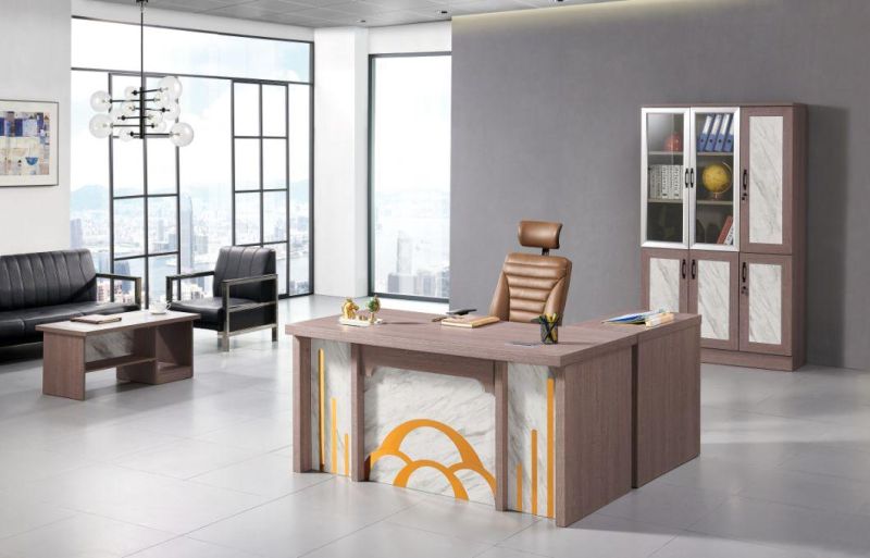 Luxury Indian Style MDF Computer Desk Modern Executive Office Furniture Office Desk