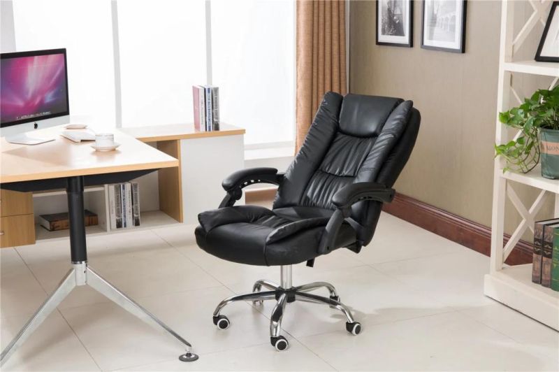 Modern Wholesales Swivel Ergonomic PU Reclining Home Office Furniture High Back Executive Computer Gaming with Footrest