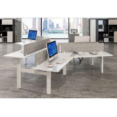 1250n Load Capacity Modern Design Work Station 4 Legs Standing Table