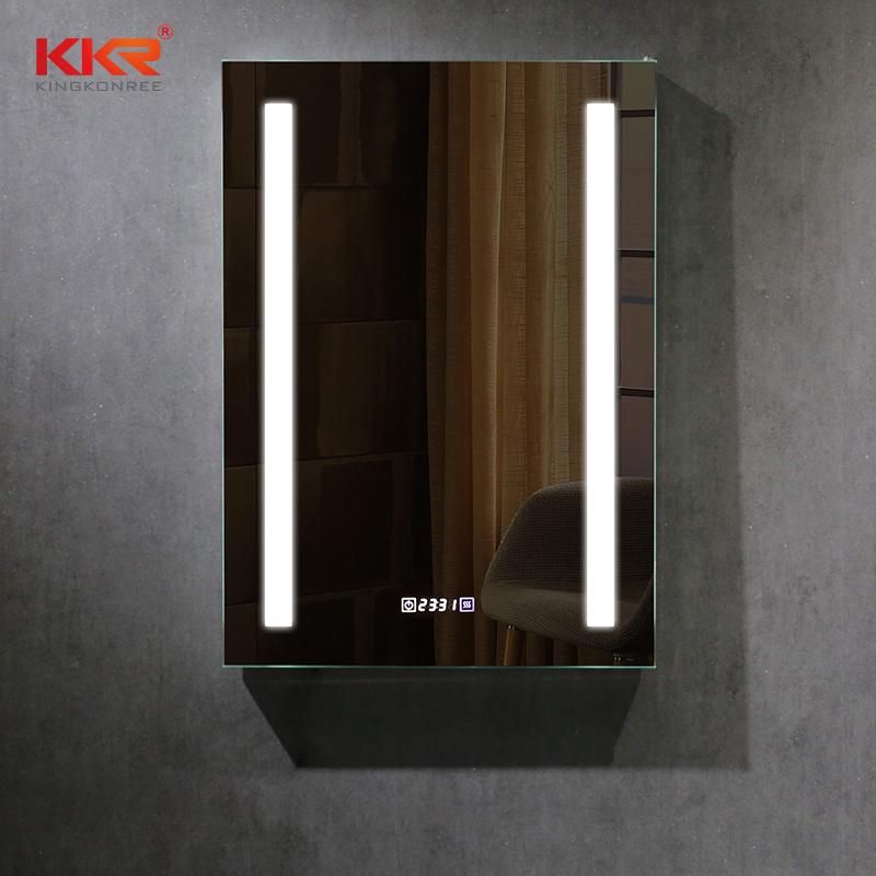 Rectangle Bathroom Defog Makeup Smart Touch Glass LED Mirror