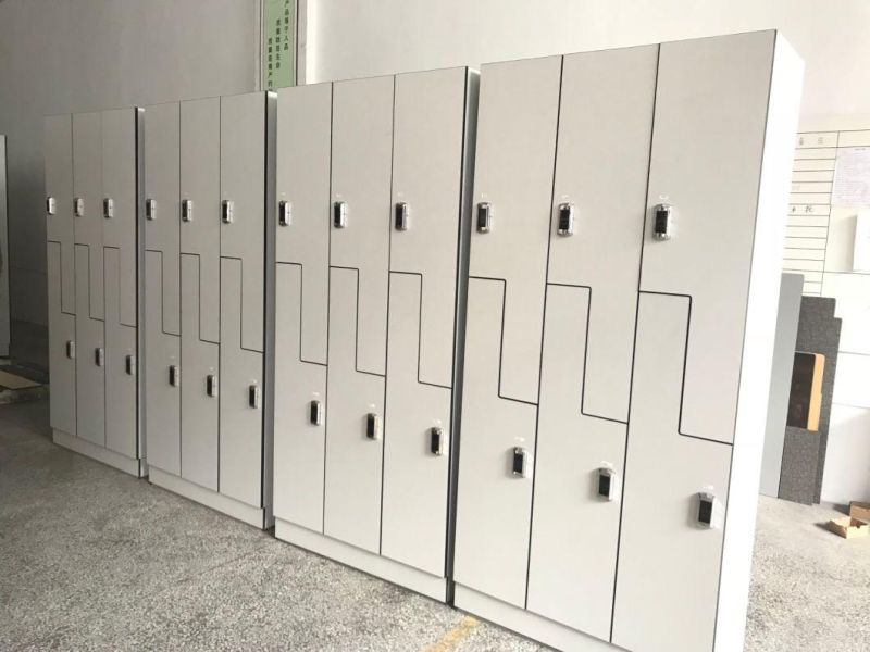 Sauna Room Z Shape Lockers with Keyless Locks and Wristband Key