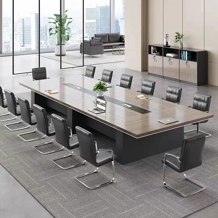 Modern Office Conference Room Furniture Oval Meeting Table (SZ-MTE303)