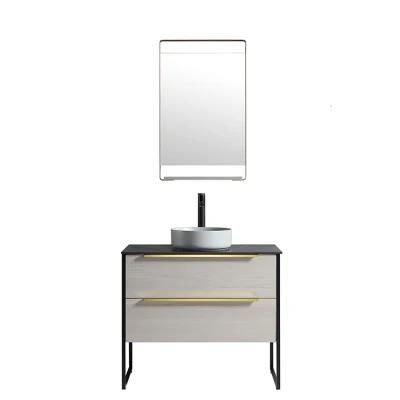 Hot Hangzhou Ceramics Goldea Vanity Wooden Furniture Bathroom Basin Mirror Cabinets Cabinet