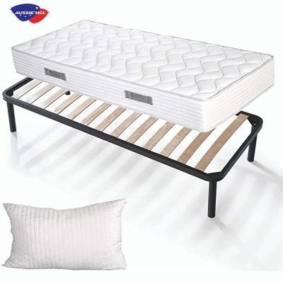 Factory Wholesale Twin Single King Full Size Strong Metal Frame Easy Assembly Mattress Hotel Gel Memory Foam Mattress