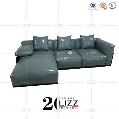 Modern Classic Premium Living Room Sofa Furniture Hot Sale L Shape Real Leather Couch Corner Sofa