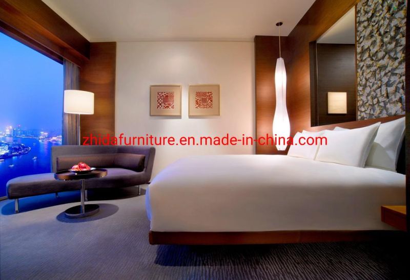 Custom Made High Quality Modern 5 Star Commercial Marriott Hotel Furniture Master Bedroom Set King Size Wooden Bed