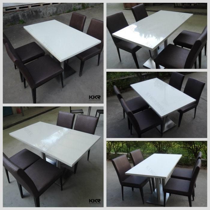 Modern Furniture Coffee Solid Surface Restaurant Dining Table