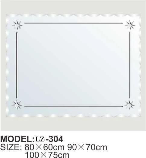 Decorative Wall Bathroom Mirror Pattern New Design Make up Mirror