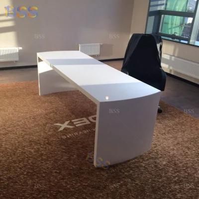 Table Office OEM Corian Marble Modern White Boss Table Office