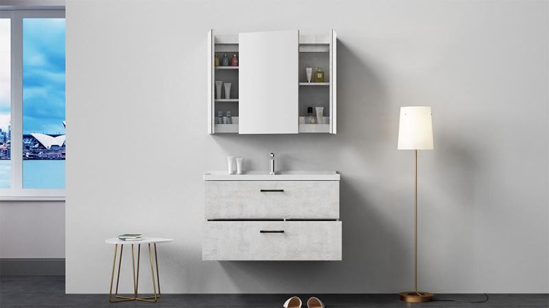 White Bathroom Vanities Furniture Modern Wall Mount Hotel Design Cheap USA