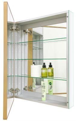 Storage Hanging Cabinet with Single Door for Toilet Kitchen Recess or Surface Mount Mirror Cabinet for Bathroom